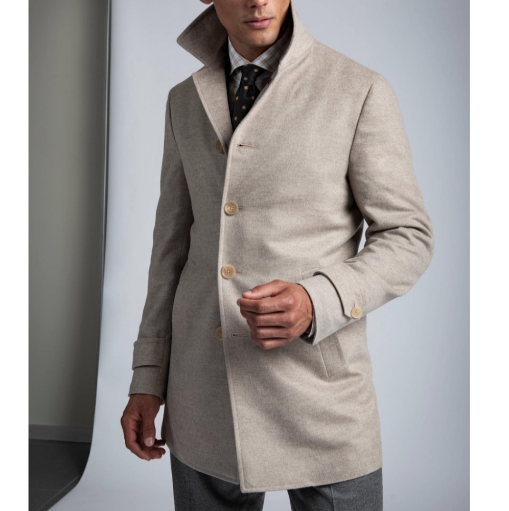 ISAIA Cashmere & Wool Portifino Walking Coat